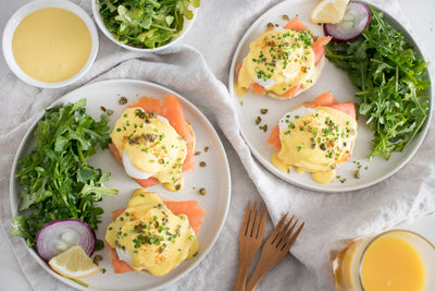 Eggs benedict with smoked salmon
