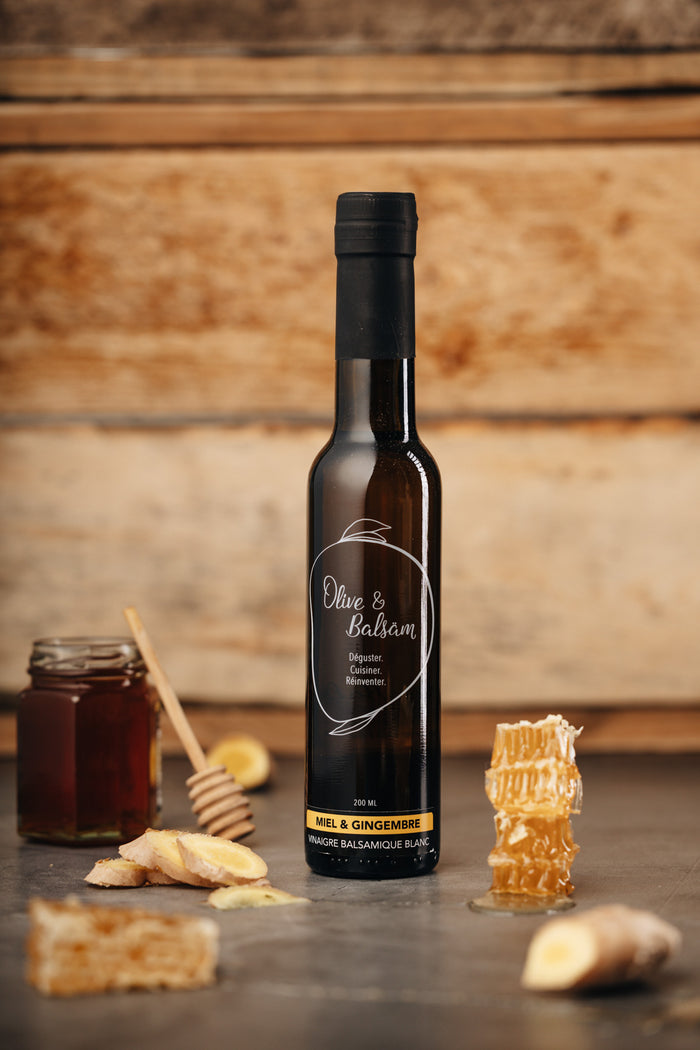 Vinaigre balsamique blanc - Miel & Gingembre