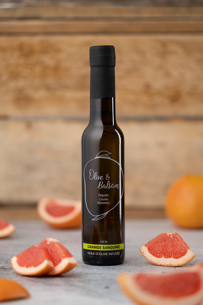 Huile d'olive extra vierge infusée - Orange sanguine