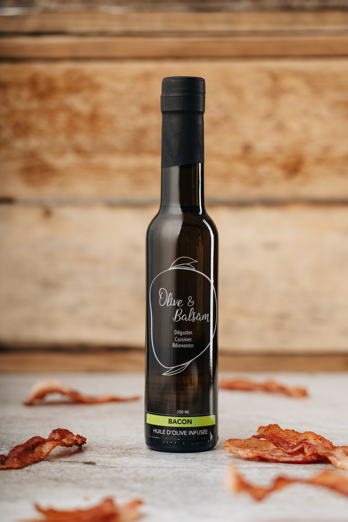 Huile d'olive extra vierge infusée - Bacon