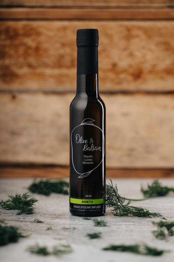 Huile d'olive extra vierge infusée - Aneth