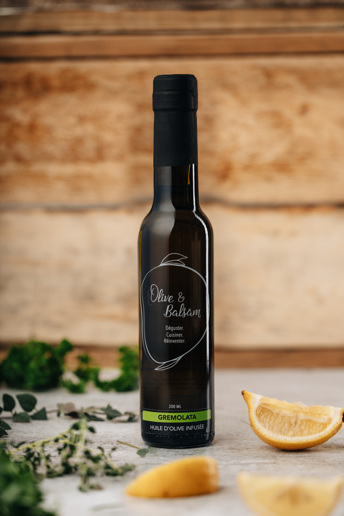 Huile d'olive extra vierge infusée - Gremolata